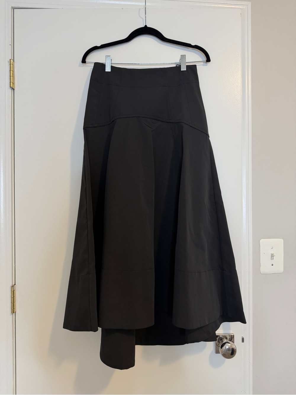Zara Black High-Low A-Line Skirt XS new without tags